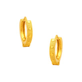 22k Yellow Gold Huggies Earrings with gold weight of 1.97g